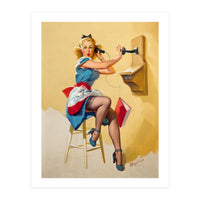 Pinup Gossip Girl On The Phone (Print Only)