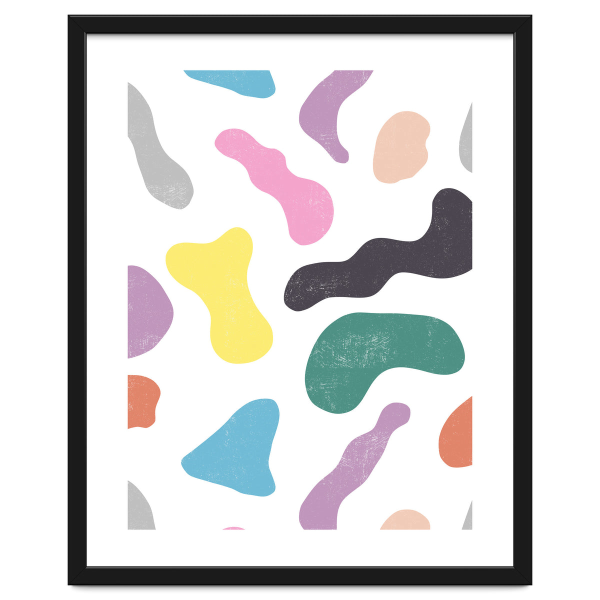 Abstract Organic Memphis Shapes