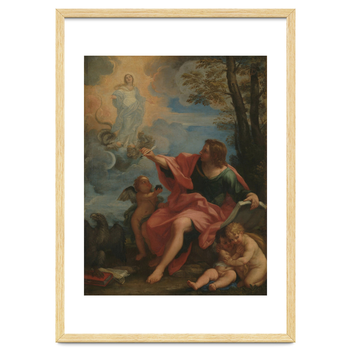 Carlo Maratta – Saint John the Evangelist on Patmos (c. 1680–1720)