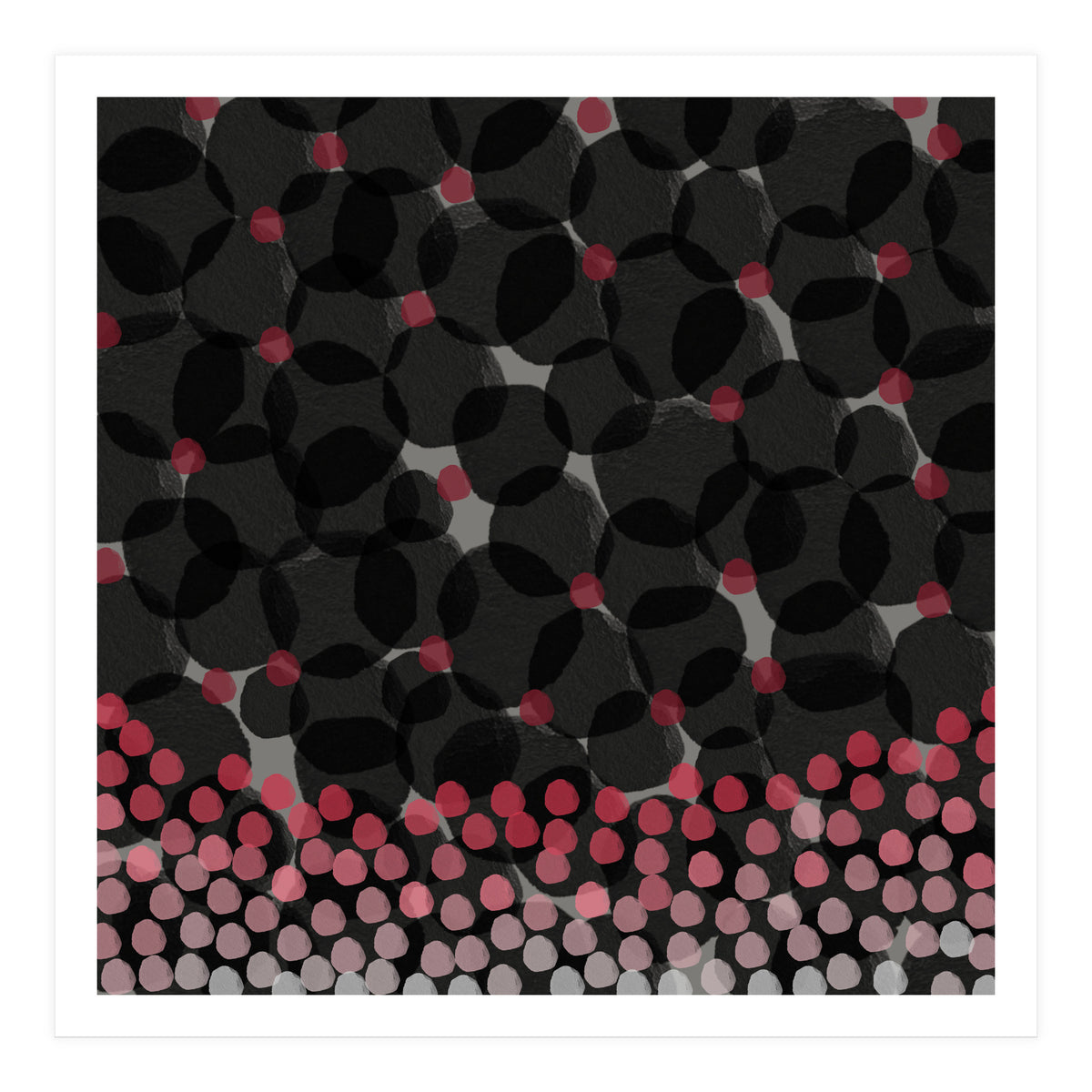 Dark Watercolor Florals (Print Only)