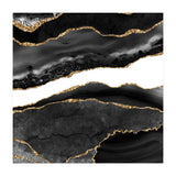 Black & Gold Agate Texture 08  (Print Only) thumbnail