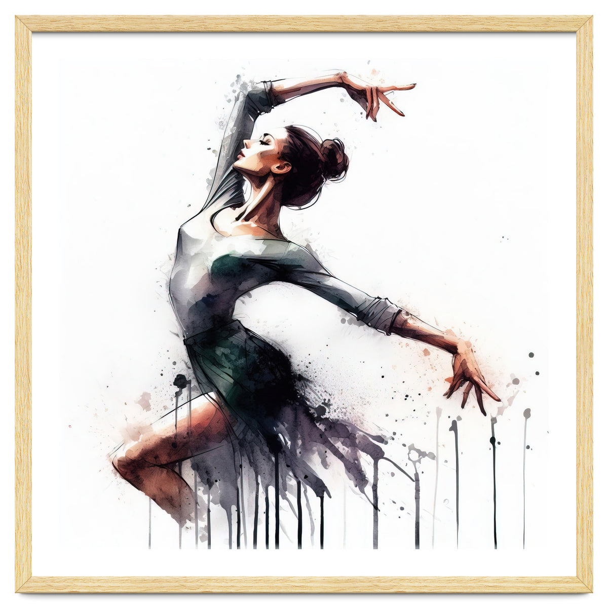 Watercolor Ballet Dancer #2