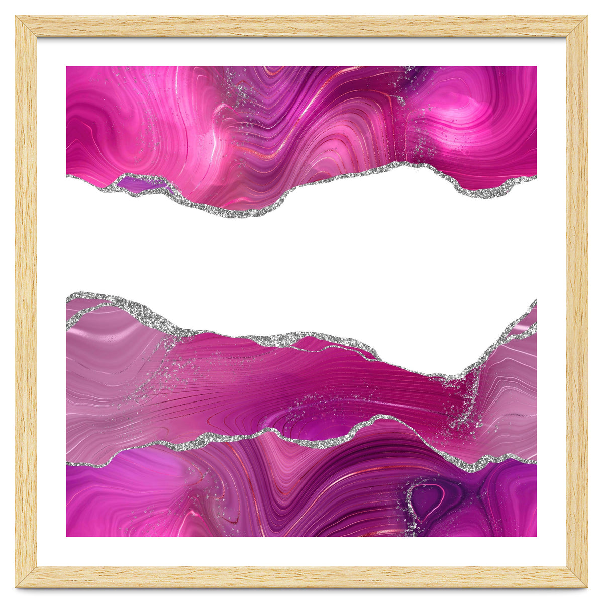 Magenta & Silver Agate Texture 08