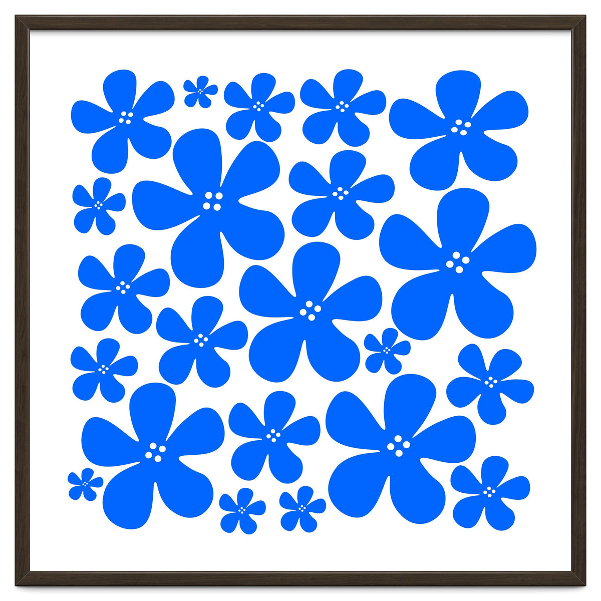 Blue Flowers Pattern