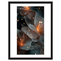 Ethereal Glowing Flora: Abstract Translucent Petals