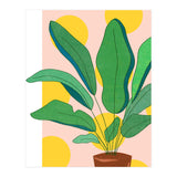 Pastel Plants Love, Botanical Nature Illustration, Gardening Blush Growth, Positive Vibes Mindset Hope (Print Only) thumbnail