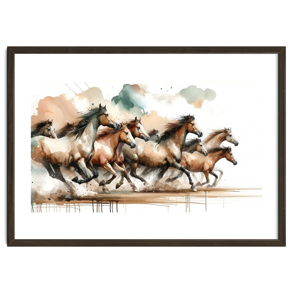 Horses Galloping