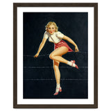 Pinup Girl Crossing The Barbed Wire thumbnail