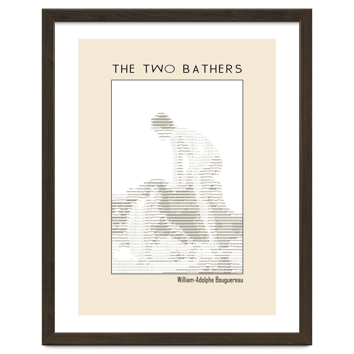 The two bathers (1884) – William-Adolphe Bouguereau (ascii art)