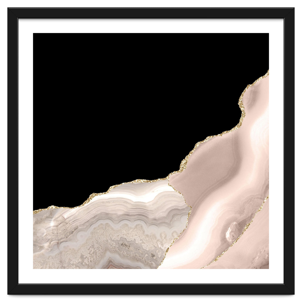 Ivory & Gold Agate Texture 04