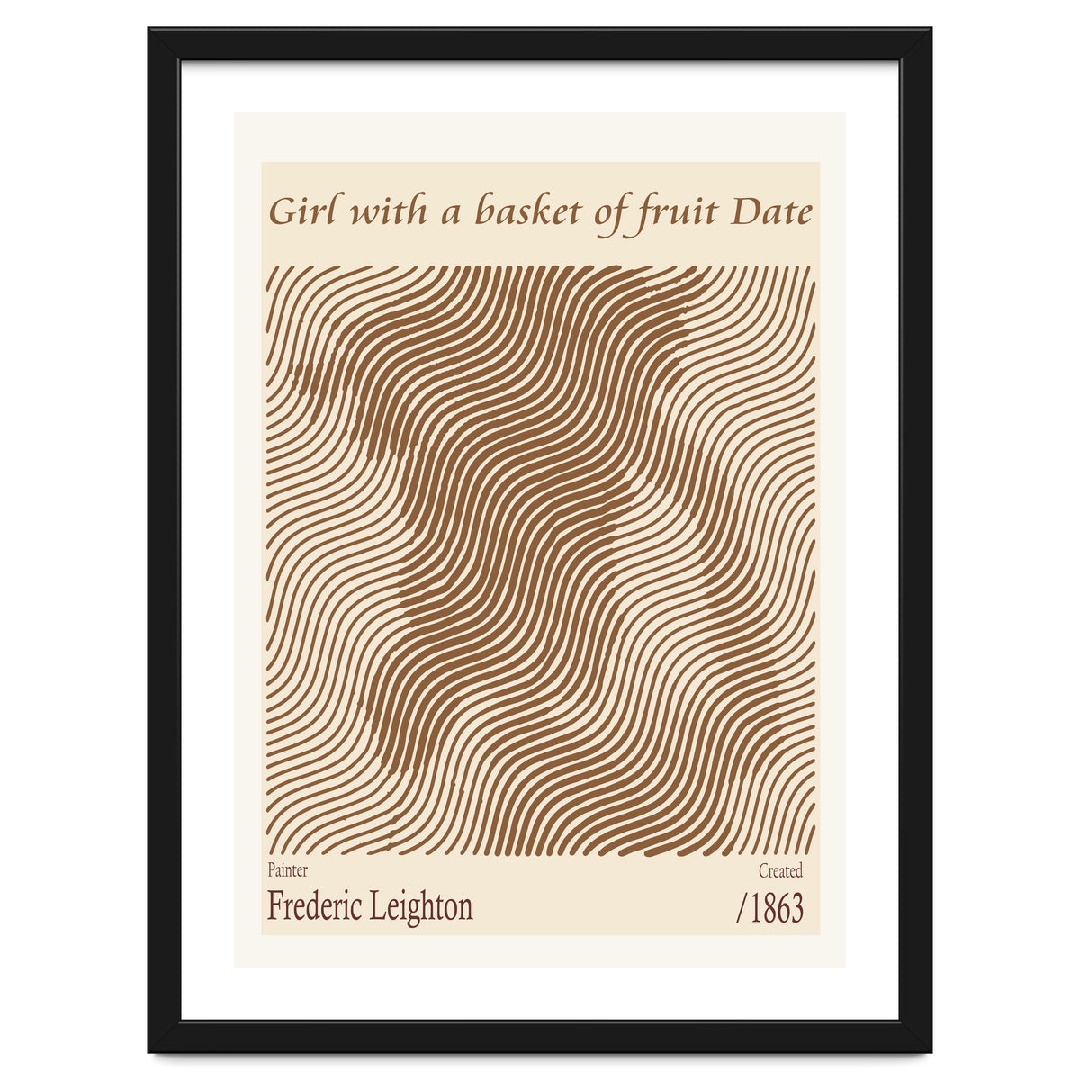 Girl With A Basket Of Fruit Date – Frederic Leighton (1863)