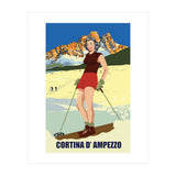 Ski Girl at Cortina D'Ampezzo, Italy (Print Only) thumbnail
