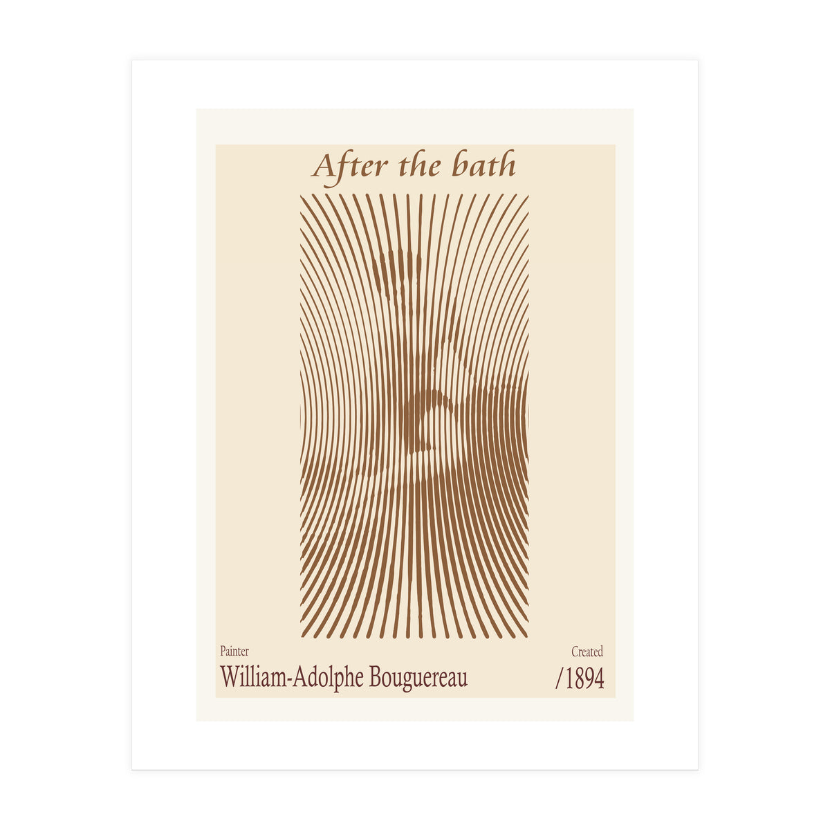 After The Bath – William Adolphe Bouguereau (1875) (Print Only)