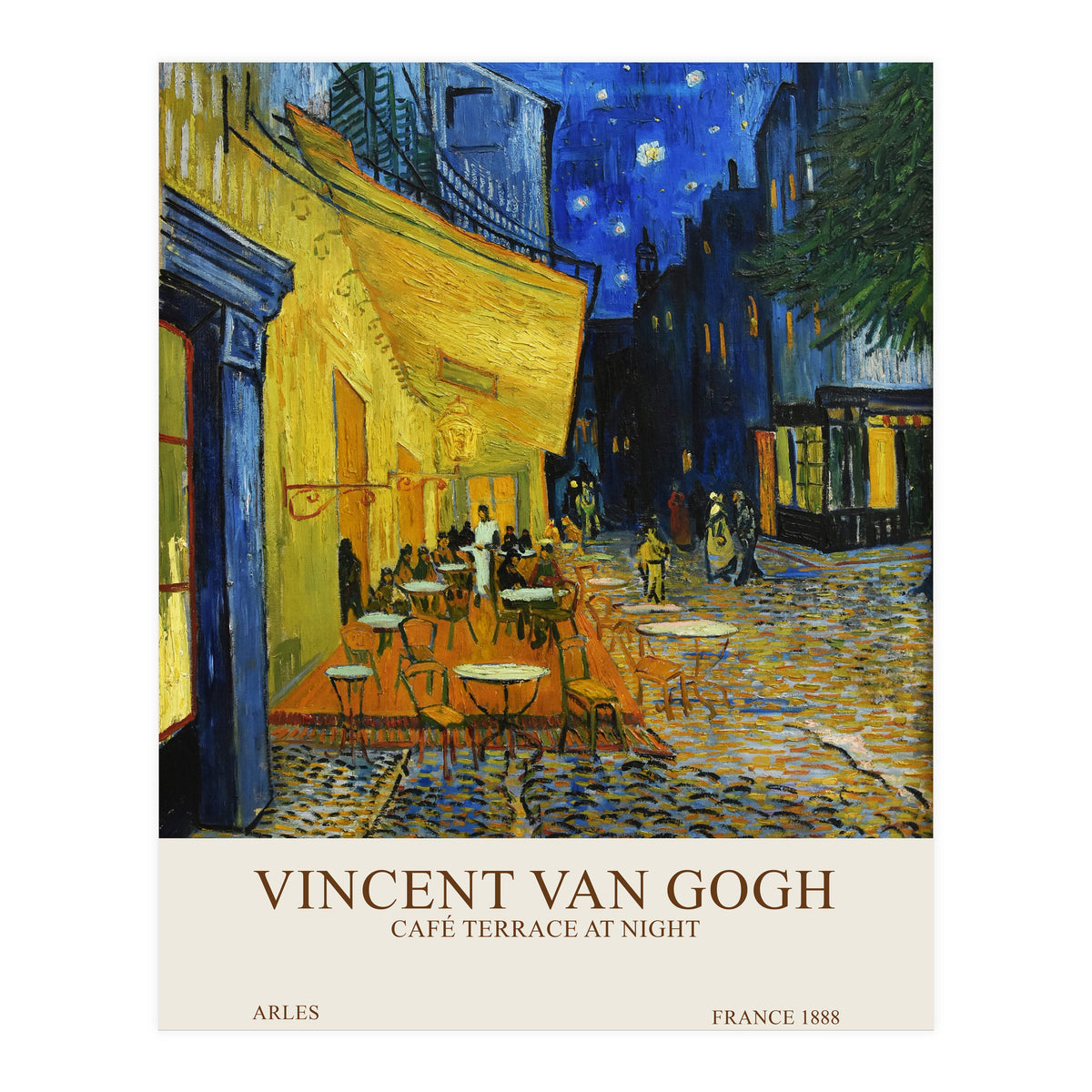 Vincent Van Gogh - Café terrace at night (Print Only)