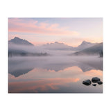 Misty Morning Reflection: Serene Alpine Lake (Print Only) thumbnail