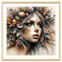 Harvest Crown Druid Woman Portrait