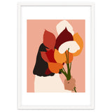 The Comfort Zone, Pastel Bohemian Woman, Floral Self Care Self Love Positivity Growth, Eclectic Boho Concept thumbnail