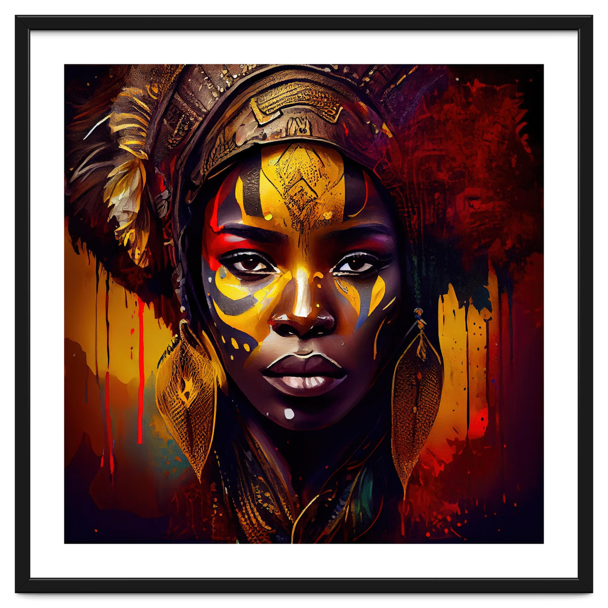 Powerful African Warrior Woman #1