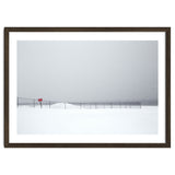 Fence in the winter seascape thumbnail
