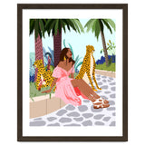 Spirit Animal, Cheetah, Leopard, Tiger Wildlife, Tropical Jungle Wild Cat Animals, Bohemian Woman Travel Garden Nature thumbnail