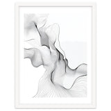 Abstract Black And White Flowing Lines thumbnail
