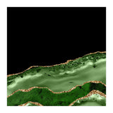 Green & Gold Agate Texture 17  (Print Only) thumbnail