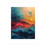 Abstract Textured Mountain Landscape (Print Only) thumbnail