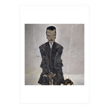 'Portrait of the Publisher Eduard Kosmack', 1910, Oil on canvas. EGON SCHIELE. (Print Only) thumbnail