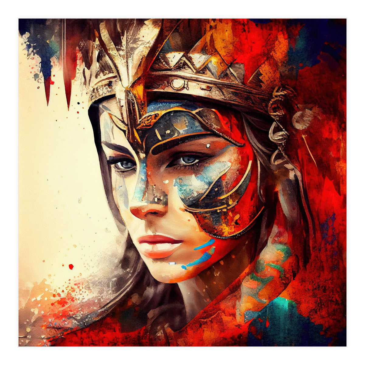 Powerful Warrior Woman #3 (Print Only)