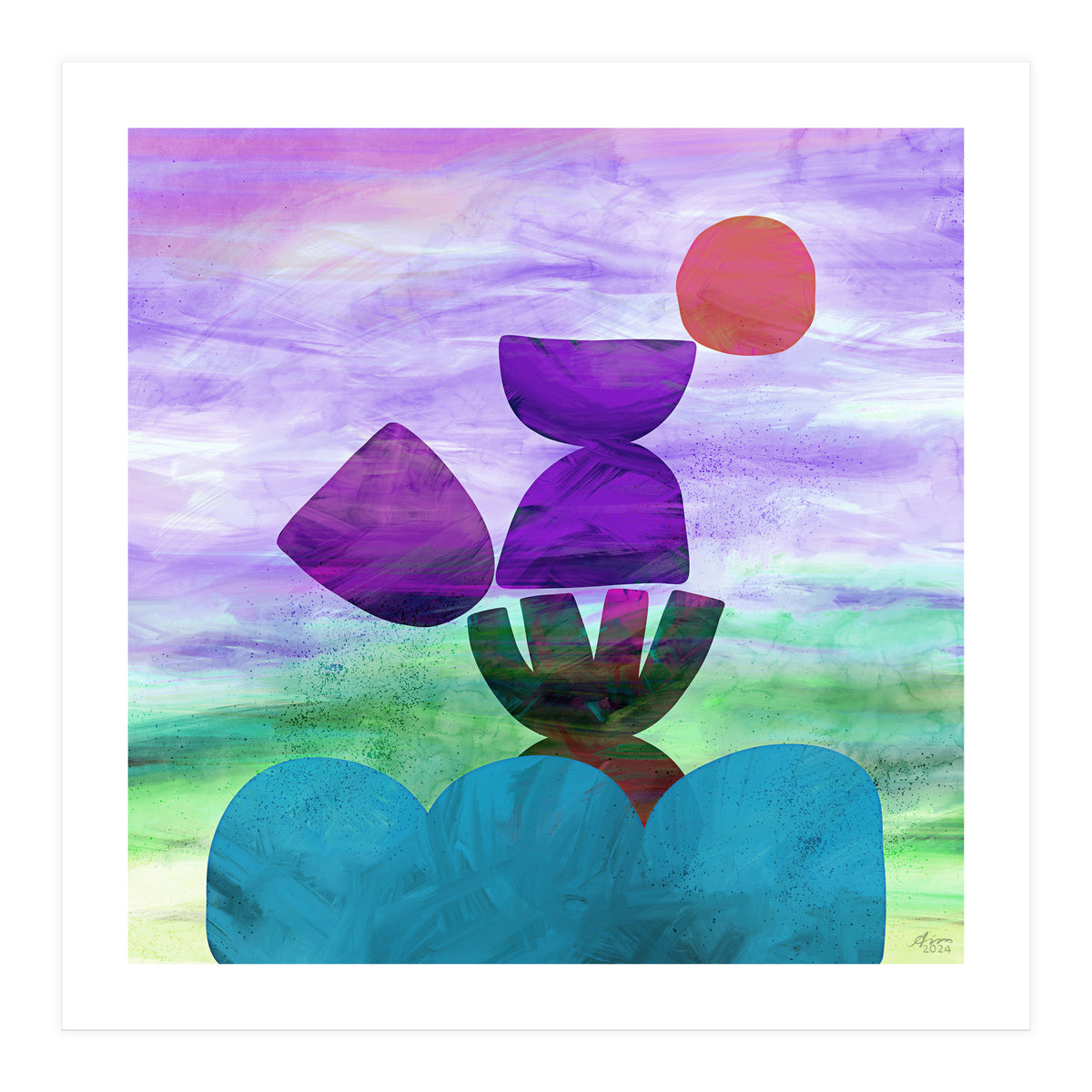 Balance (purple) (Print Only)