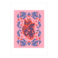 Floral Anatomical Heart (Print Only)