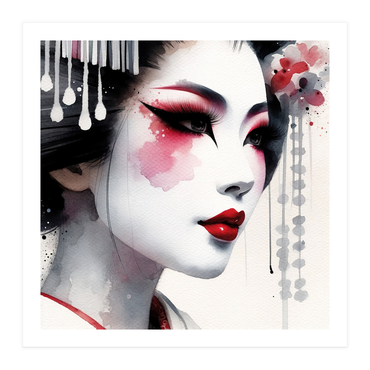 Porcelain Bloom Modern Geisha (Print Only)