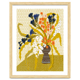 Floral Contemporary Still Life Mustard Yellow thumbnail