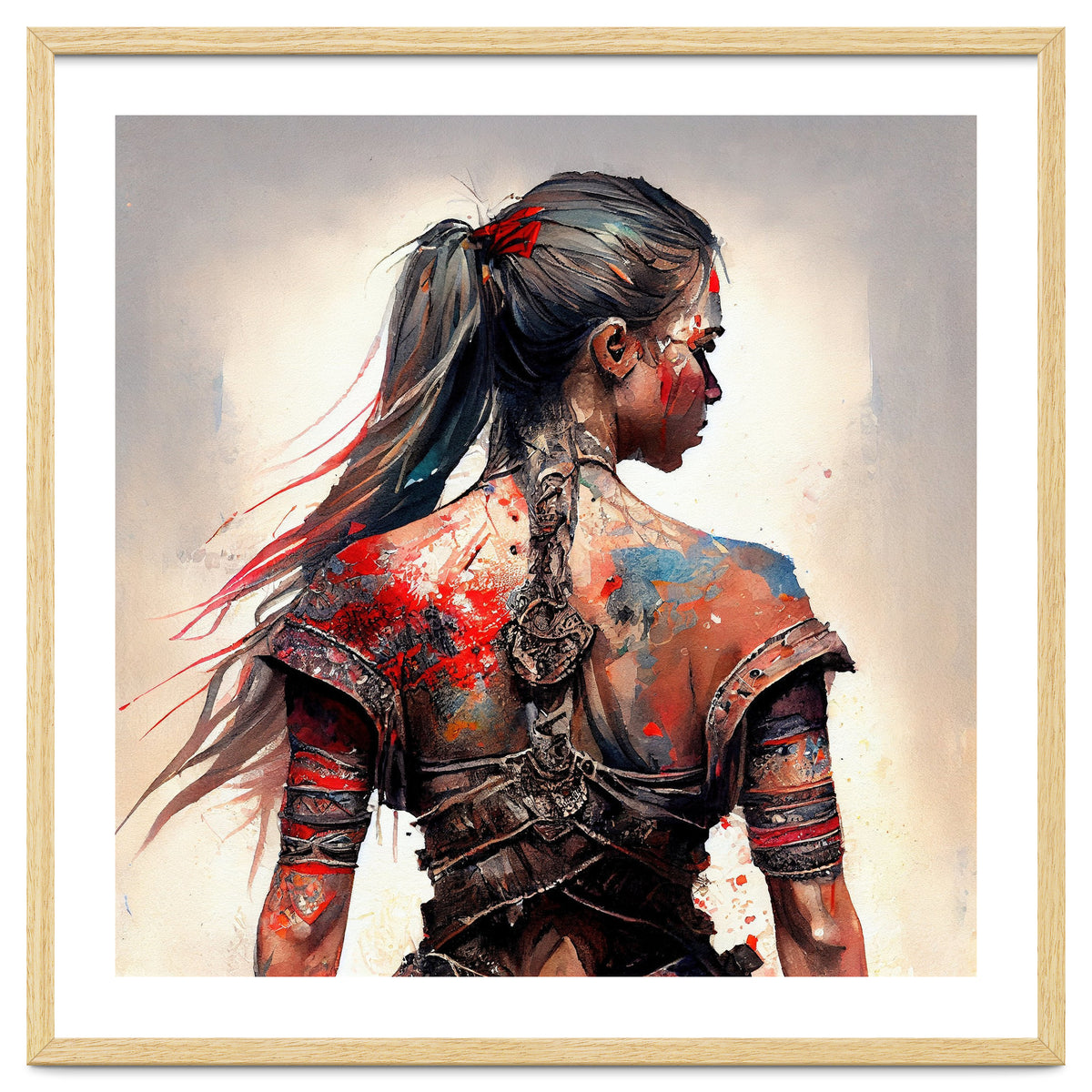 Powerful Warrior Back Woman #4