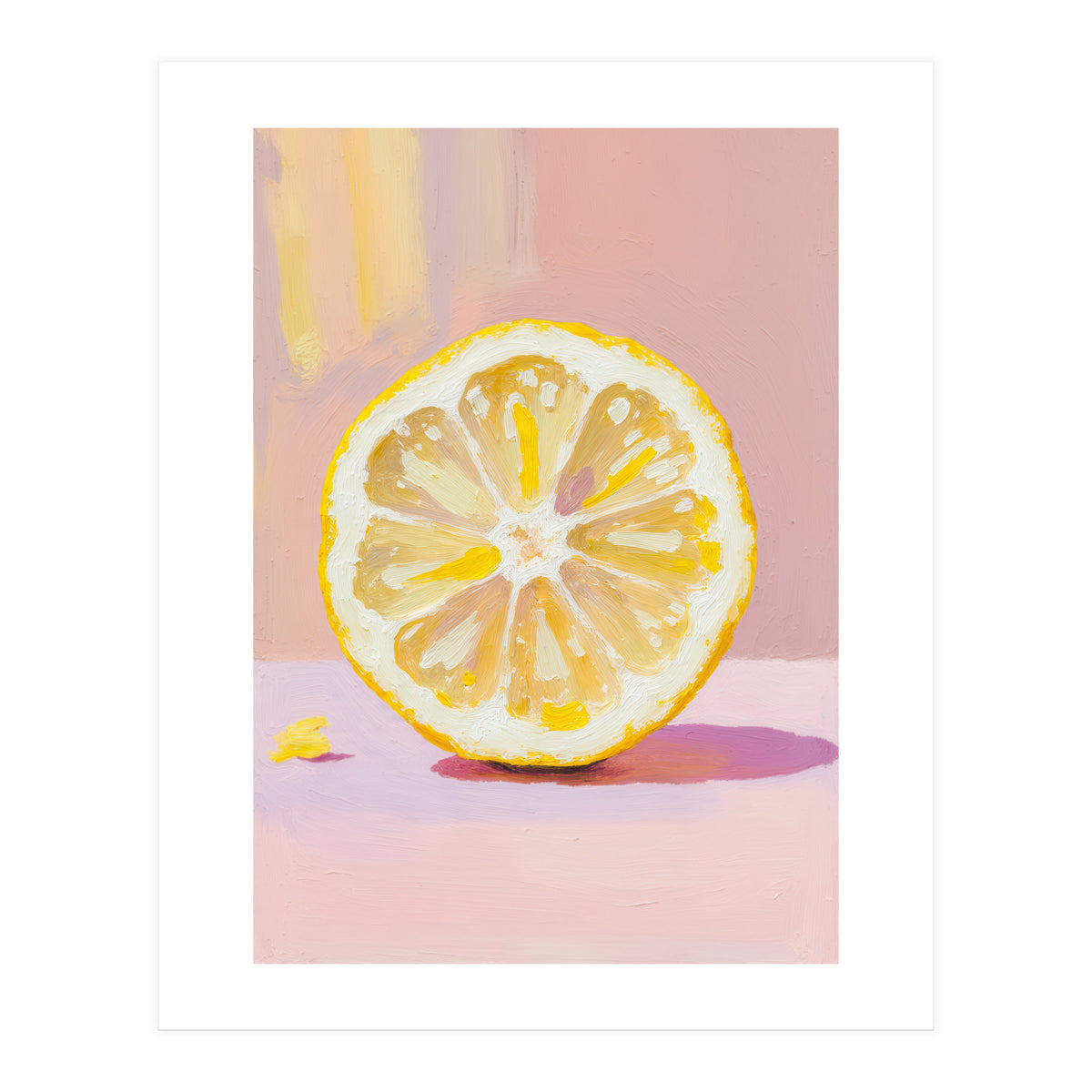 Lemon Slice – Modern Still Life Food (Print Only)