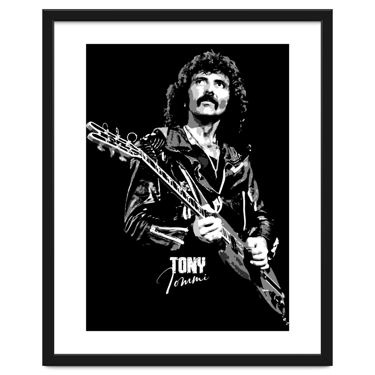 Tony Iommi American Musician Legend In Grayscale