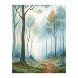 Ethereal Misty Forest Watercolor Art Print (Print Only) thumbnail