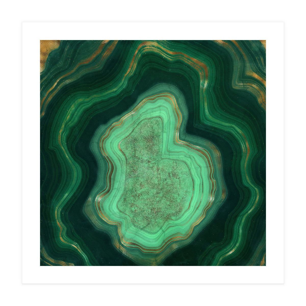 Malachite Texture 06 (Print Only)