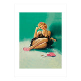 Sexy Pinup Girl With Phone Number For You (Print Only) thumbnail