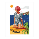 Istria, Swimmer on the Beach (Print Only) thumbnail