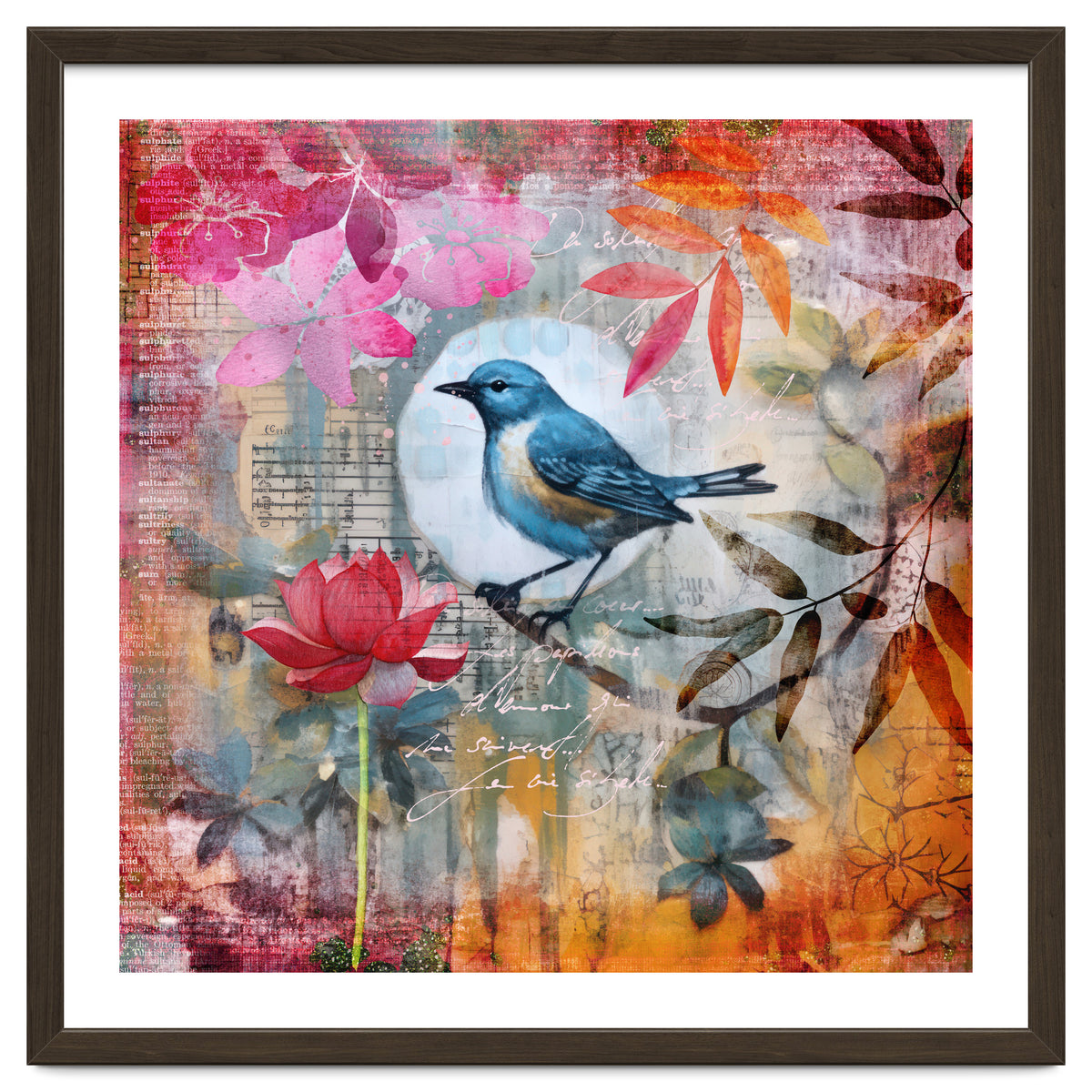 Bird Colorful Collage