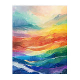 Vibrant Impasto Abstract Landscape Painting (Print Only) thumbnail