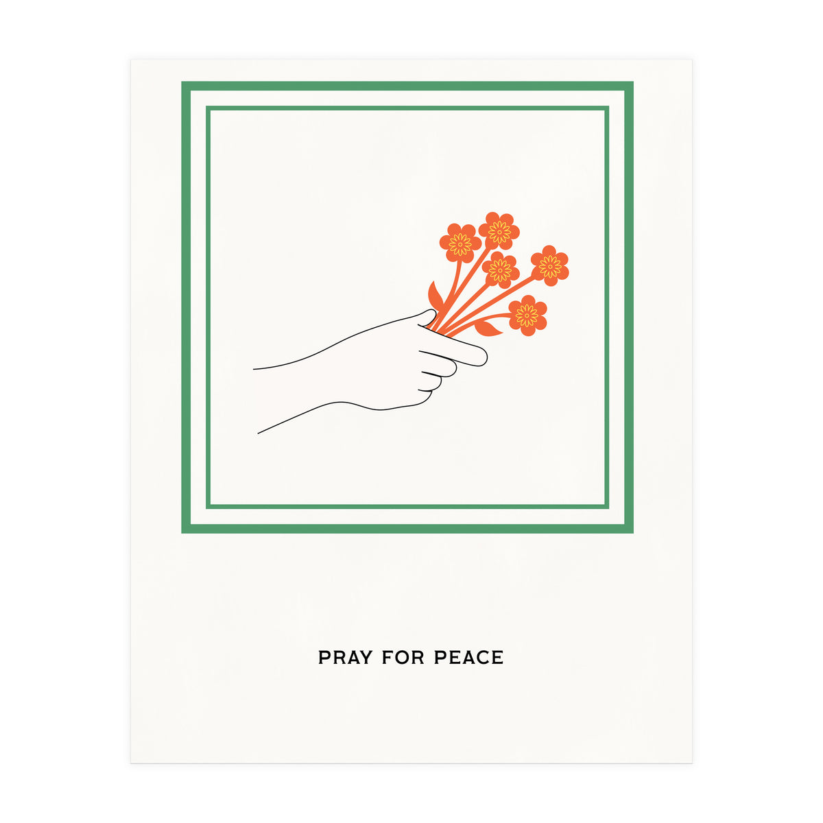 PRAY FOR PEACE - Botanical life (Print Only)