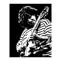 Pat Metheny American Jazz Guitarist Legend in Monochrome 3 (Print Only)