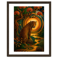 Leopard in Retro Contemporary Aesthetics