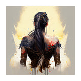 Warrior Woman From Behind (Print Only) thumbnail