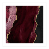 Burgundy & Gold Agate Texture 01 (Print Only) thumbnail