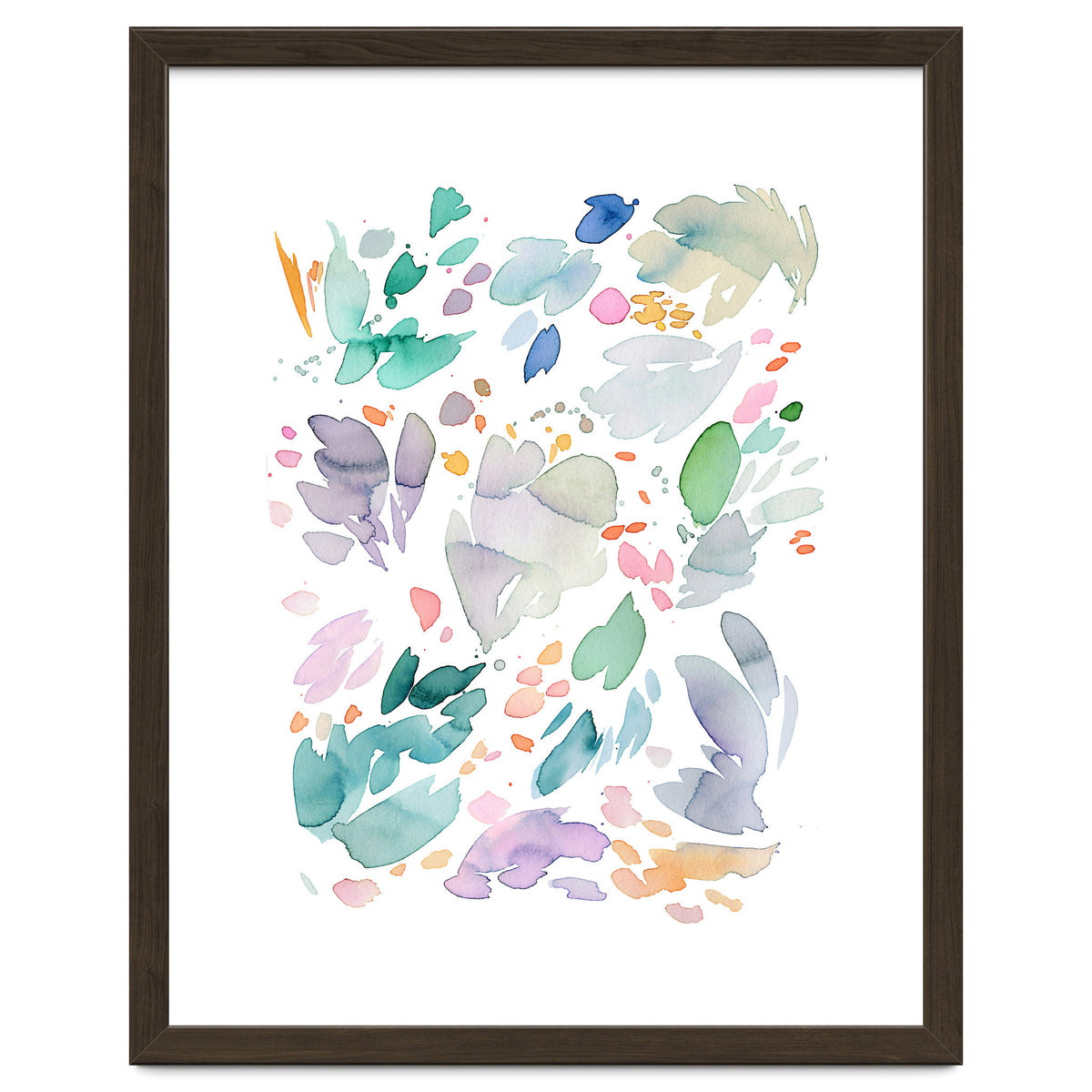 Abstract Watercolor Summer Flowers II