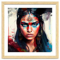 War Paint Hindu Warrior Portrait