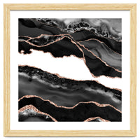 Black & Rose Gold Agate Texture 06